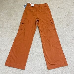 NWT Juniors Cargo Pants Baggy Flap Pockets Loose Fit Straight Wide Leg